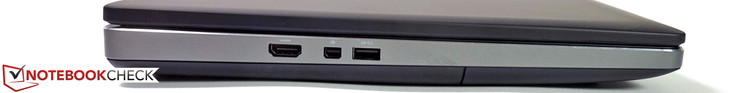 Links: HDMI, mini DisplayPort, USB 3.0