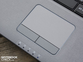 Touchpad met verticale en horizontale scrollbalk