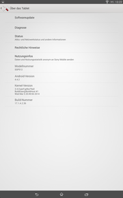 Google Android 4.4.2 is vooraf geïnstalleerd.