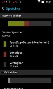 In totaal 4 GB opslaggeheugen...