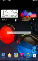 Android Jelly Bean home screen.