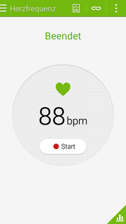 De hartslagsensor is niet altijd even precies: een hartslag van 90 in rust is nogal hoog.