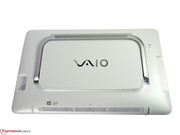 De Vaio Tap 20 kan in de hand gebruikt worden, op tafel, of op de standaard.
