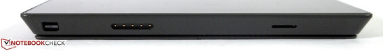 Rechterkant: Mini DisplayPort, magnetische stroomaansluiting, kaartlezer