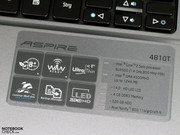 Acer adverteert met de uitgebreide eigenschappen: lange batterijduur, platte behuizing, LED scherm.