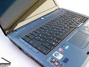 Acer heeft het toetsenbord ook tot een echt design element gemaakt. Een voorbeeld hiervan is de speciale vorm van de spatiebalk.