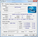 Systeeminformatie CPUZ CPU