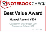 Beste Prijs/Kwaliteit in April 2014: Huawei Ascend Y530