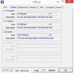 CPUZ CPU cache informatie
