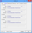 Systeeminformatie CPUZ Cache