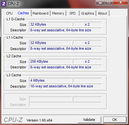 Systeeminformatie CPUZ Cache