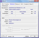 Systeeminformatie CPUZ moederbord