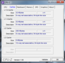 System info CPUZ Cache