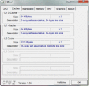 Systeeminformatie CPUZ Cache