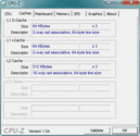 Systeeminformatie CPUZ Cache