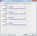 Systeeminformatie CPUZ Cache