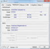 Systeeminformatie CPUZ Moderbord