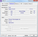 Systeeminformatie CPUZ Mainboard