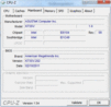 Systeeninformatie CPUZ moederbord