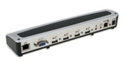 VGA wordt echter enkel teruggevonden op het optioneel verkrijgbare USB docking station met een VGA van Kensington, dat Dell aanbiedt als optioneel accessoire.
