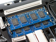 Door het Intel Montevina platform biedt de notebook ondersteuning voor maximaal 8 Gigabyte RAM geheugen.