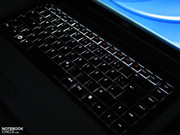 Dell heeft het notebook ook een verlicht toetsenbord gegeven zonder meerprijs,...