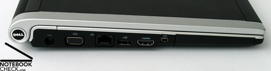 Dell XPS M1330 Interfaces