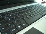 Het toetsenbord van MSI M635 kan aangenaam en stil worden gebruikt.