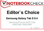 Editor's Choice in October 2014: Samsung Galaxy Tab S 8.4