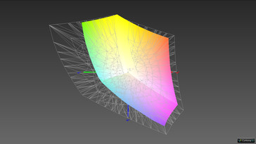 Kleurruimte  sRGB (iProfiler; 95.93%) Adobe RGB (iProfiler; 62.18%)