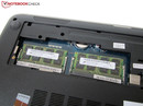 Twee DDR3 RAM slots voor maximaal 16 GB.