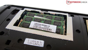 Toshiba heeft 8 GB DDR3-RAM (2x 4GB) geïnstalleerd.