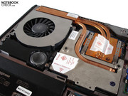 De AMD Radeon HD 6970M vereist een ingewikkeld koelsysteem.