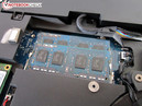 Vier RAM slots voor maximaal 32 GB.