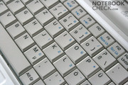 Het kleine toetsenbord is een van de Eee PC's zwakheden.