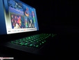 In tegenstelling tot Alienware overdrijft Razer niet met de verlichting.