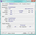 Systeeminformatie CPUZ Mainboard