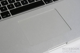 Glazen touchpad dat ook dienst doet als muisknop