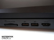 Naast de GeForce GTX 460M zit er nu ook een USB 3.0 poort op de notebook.