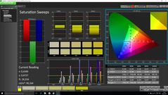 CalMAN - Saturation Sweeps (calibrated)