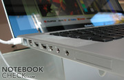 Het grootste nadeel van de MacBook Pro is de schaarse interface uitrusting.
