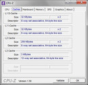 Systeeminformatie CPUZ Cache