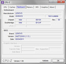 Systeeminformatie CPUZ Moederbord