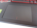 Het enorm gammele touchpad is een van de grootste minpunten van de Y510p.