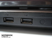 2X USB2.0 aan de linkerzijde.
