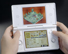 De Anbernic RG DS speelt Mercenaries Saga 2, een Nintendo 3DS-spel. (Afbeelding bron: Anbernic - bewerkt)