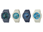 Van links naar rechts: Casio GA-110AS-2AJF, GA-2100AS-5AJF, GA-2100AS-2AJF en de GA-110AS-5AJF. (Afbeeldingsbron: Great G-Shock World, Yahoo Japan)