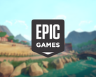 Een ingame screenshot met het logo van Epic Games erop.