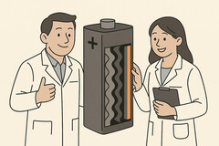 Nieuwe batterijtechnologie: Doorbraak in Zuid-Koreaans laboratorium belooft grotere energiedichtheid en duurzaamheid. (Afbeeldingsbron: GPT-image-1)