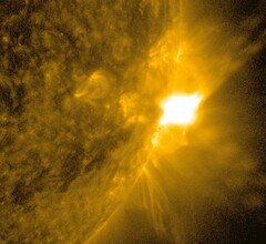 Zonnevlam op 10 juni 2024 (Bron: NASA Blogs)